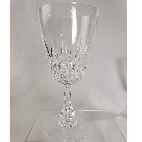 6 Cristal D'Arques Pompadour Lead Crystal Wine Glasses  6 Oz  Made in France - Picture 4 of 10